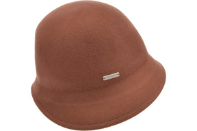 Seeberger Woolfelt Cloche Nutmeg Brown