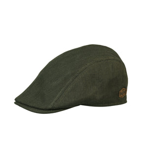 MJM Daffy Linen/Cotton Mix Green Herringbone
