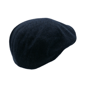 MJM Daffy Virgin Wool/Cashmere Navy Herringbone