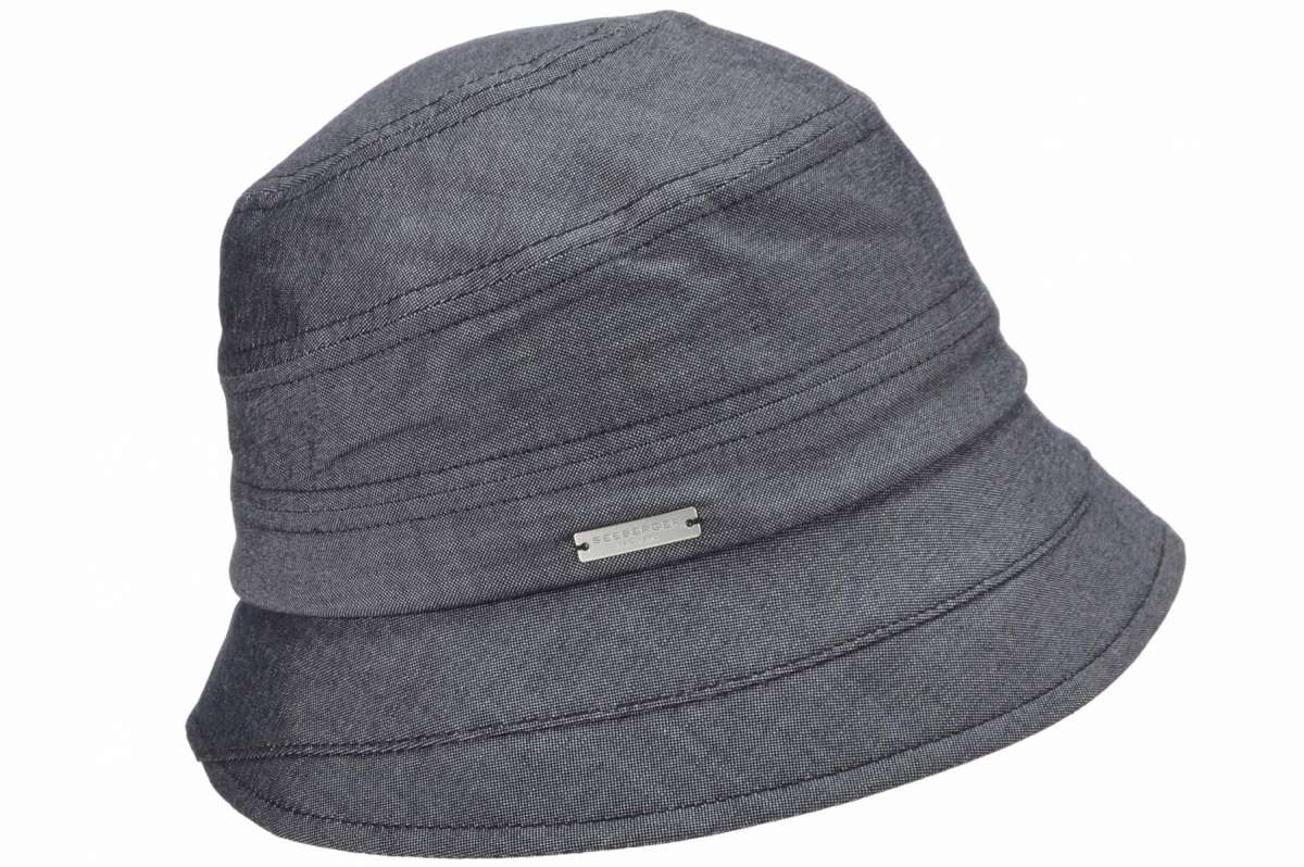 Seeberger Cloche Small Brim Black