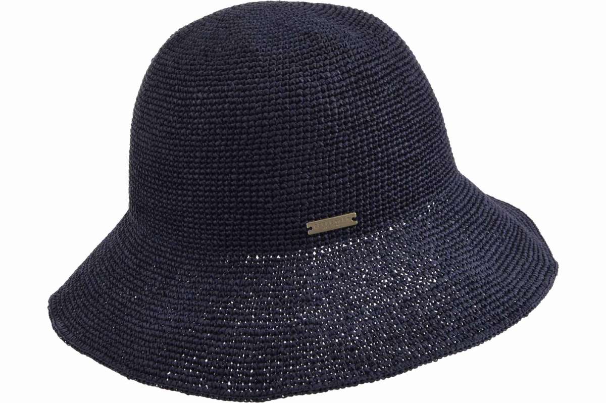 Seeberger Cloche Paper Straw Swallow Blue