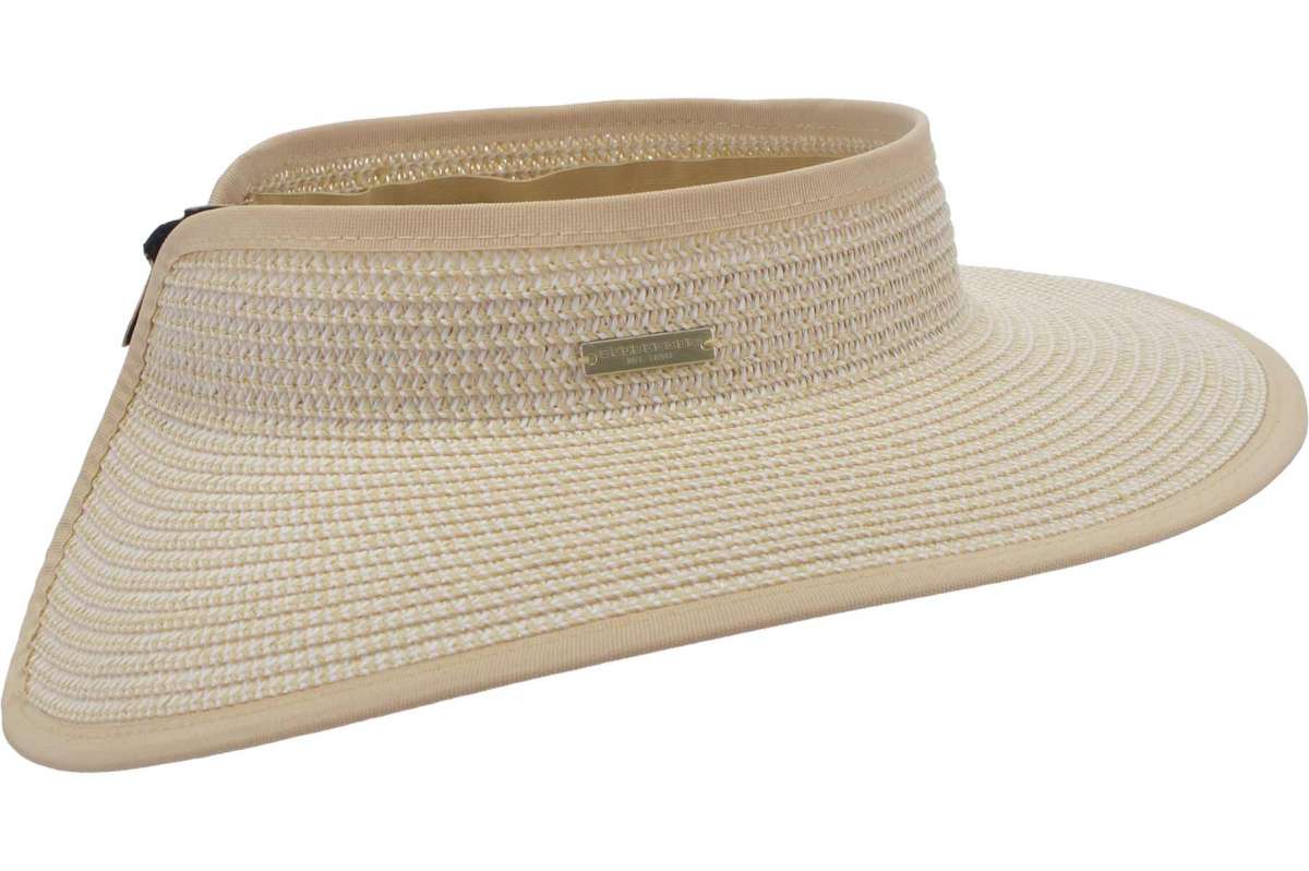Seeberger paper mix braid visor linen/linen