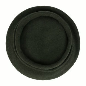 Milled Wool Beret Olive