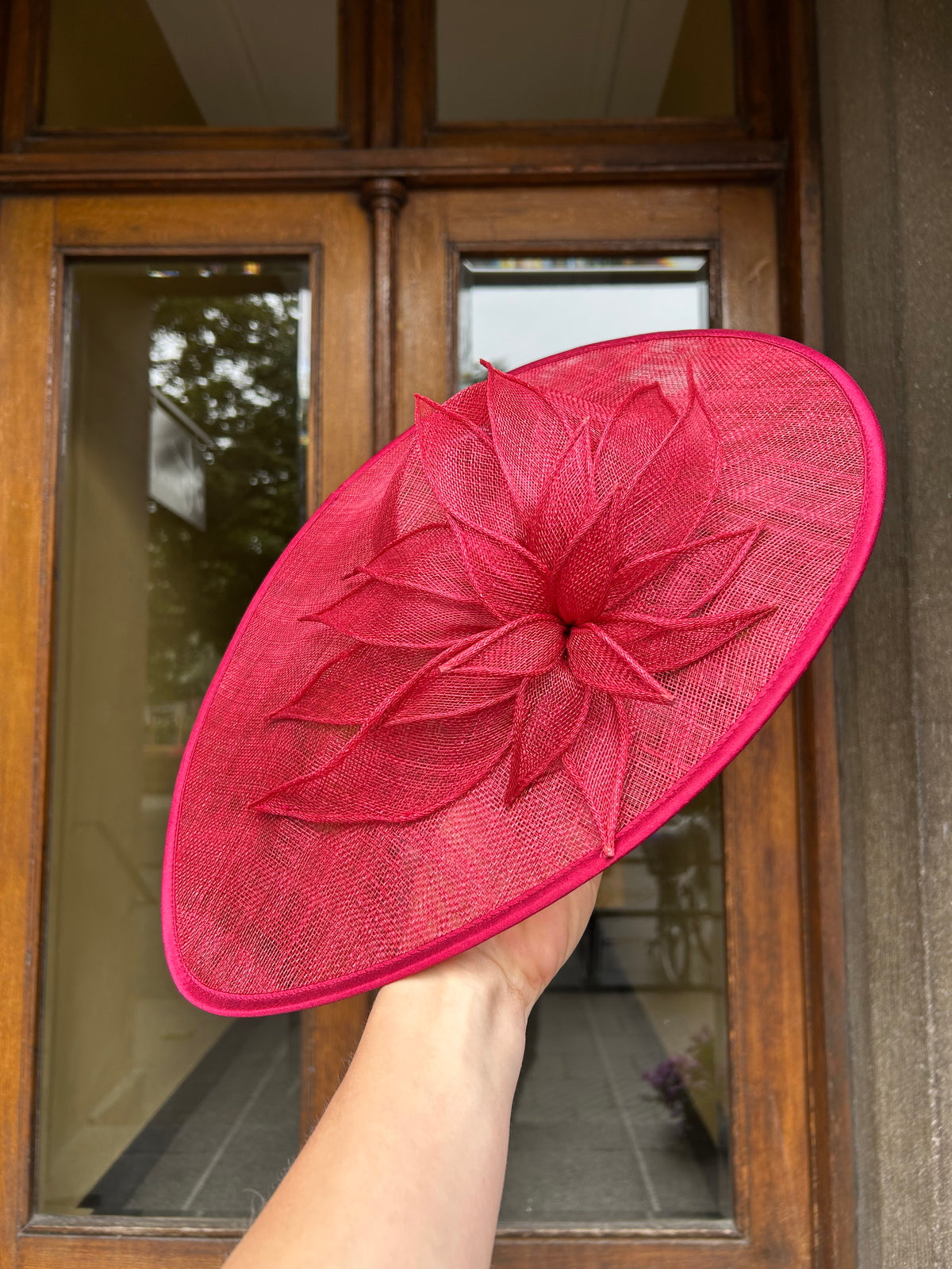 Seeberger Fascinator Ruby Red