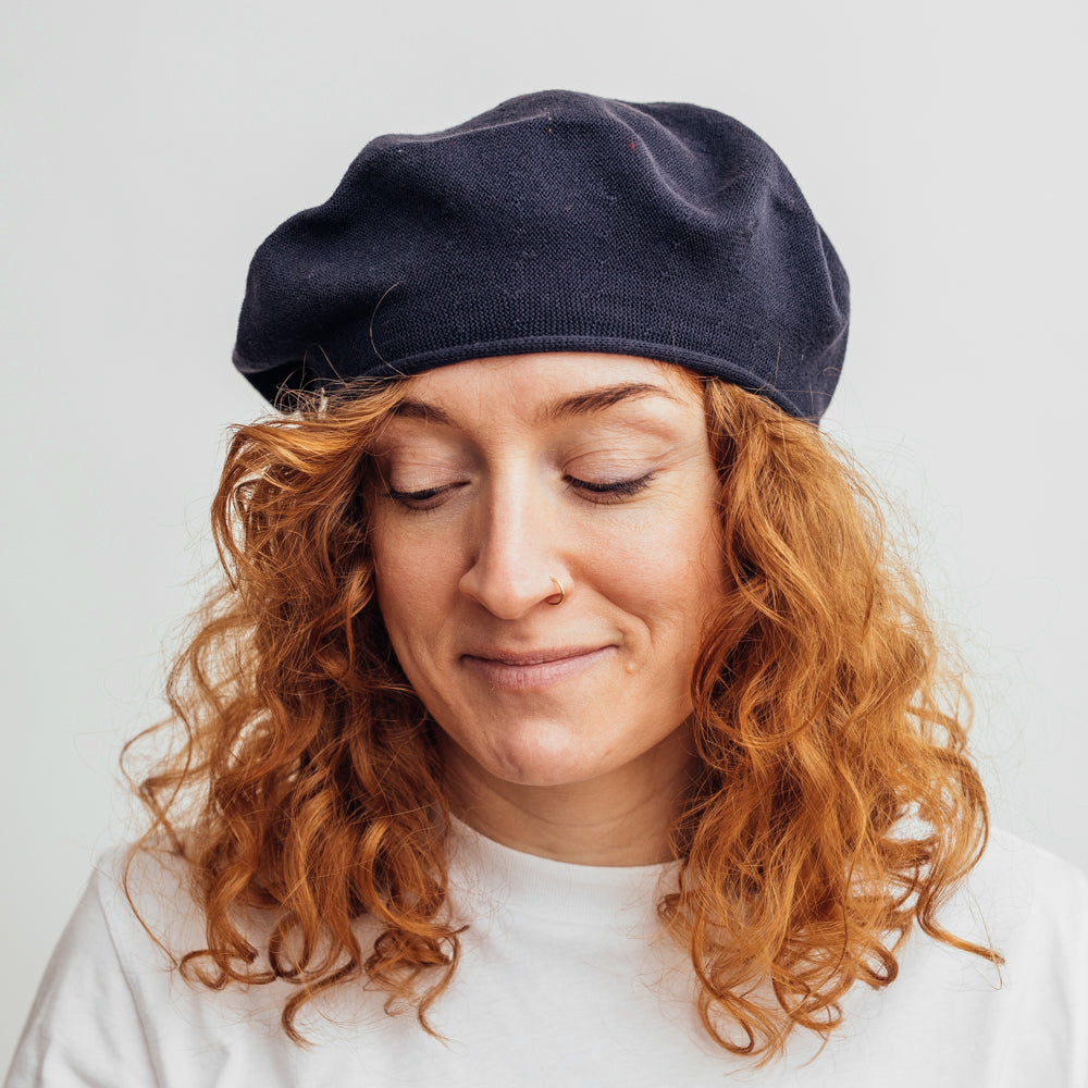 Loevenich Beret Cotton Navy