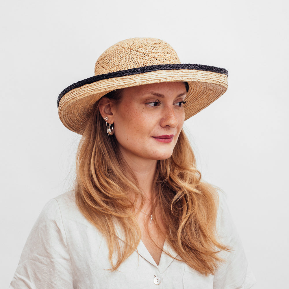 Seeberger Raffia Crochet Bolero Natur