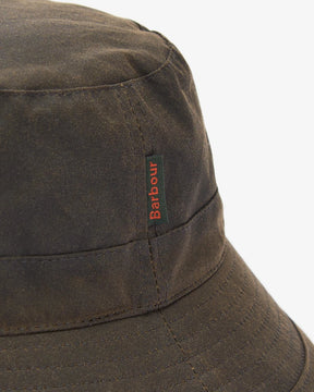 Barbour Wax Bucket Hat Olive