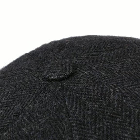 Stetson Hatteras Wool Herringbone Black/Grey