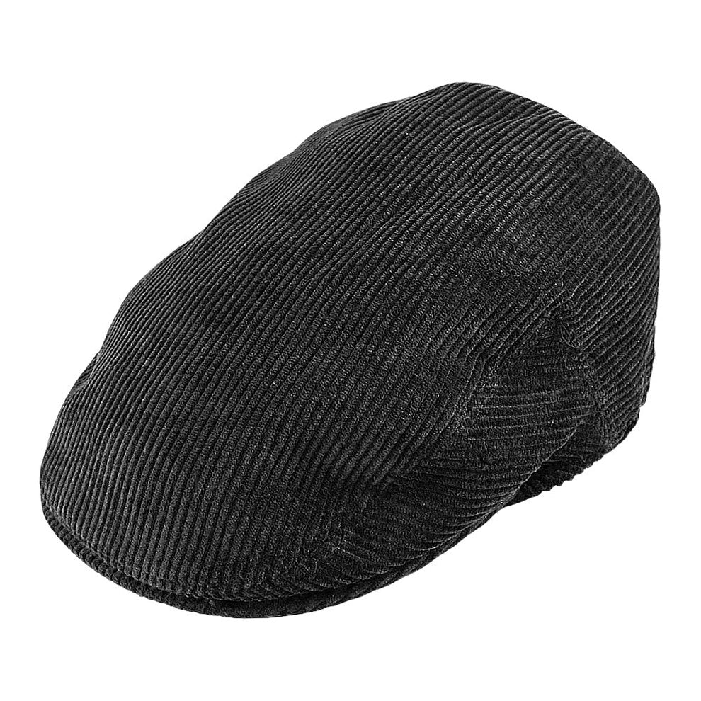 Lawrence and Foster Flat Cap Black Cord