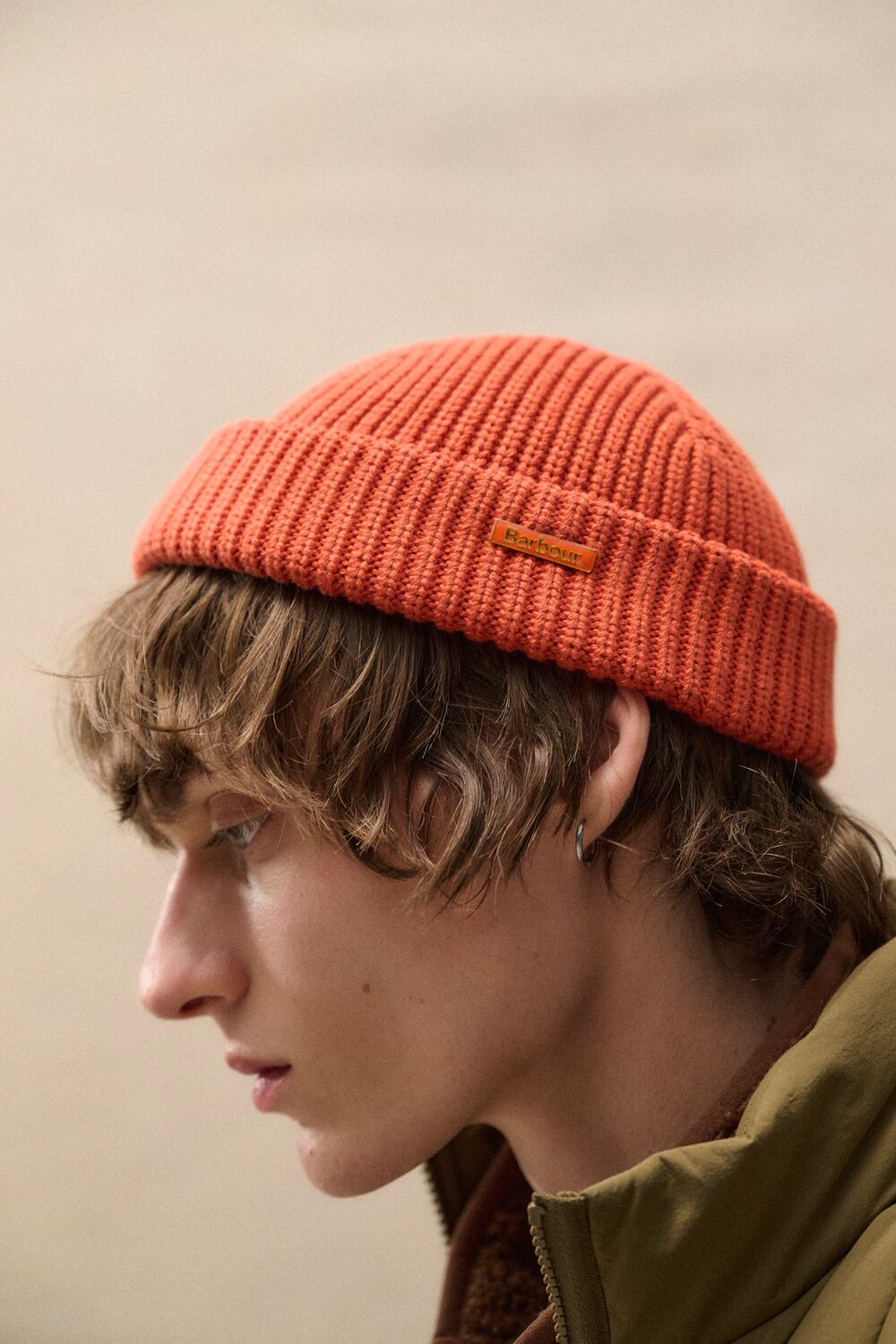 Barbour Mosely Beanie Orange