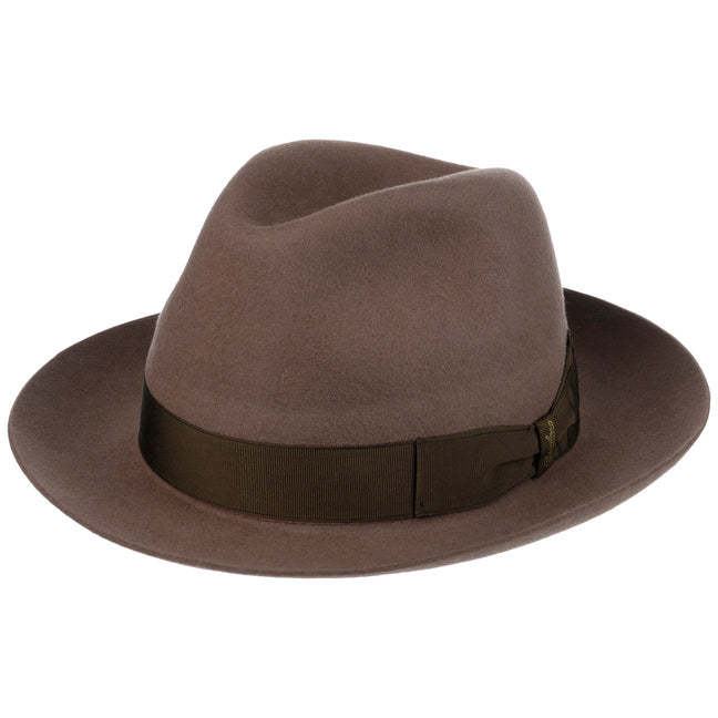 Borsalino Alessandria Fedora Light Brown