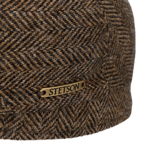Stetson Driver Cap Wool Herringbone Brown