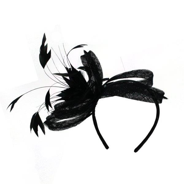 Bronté Laura Fascinator Black