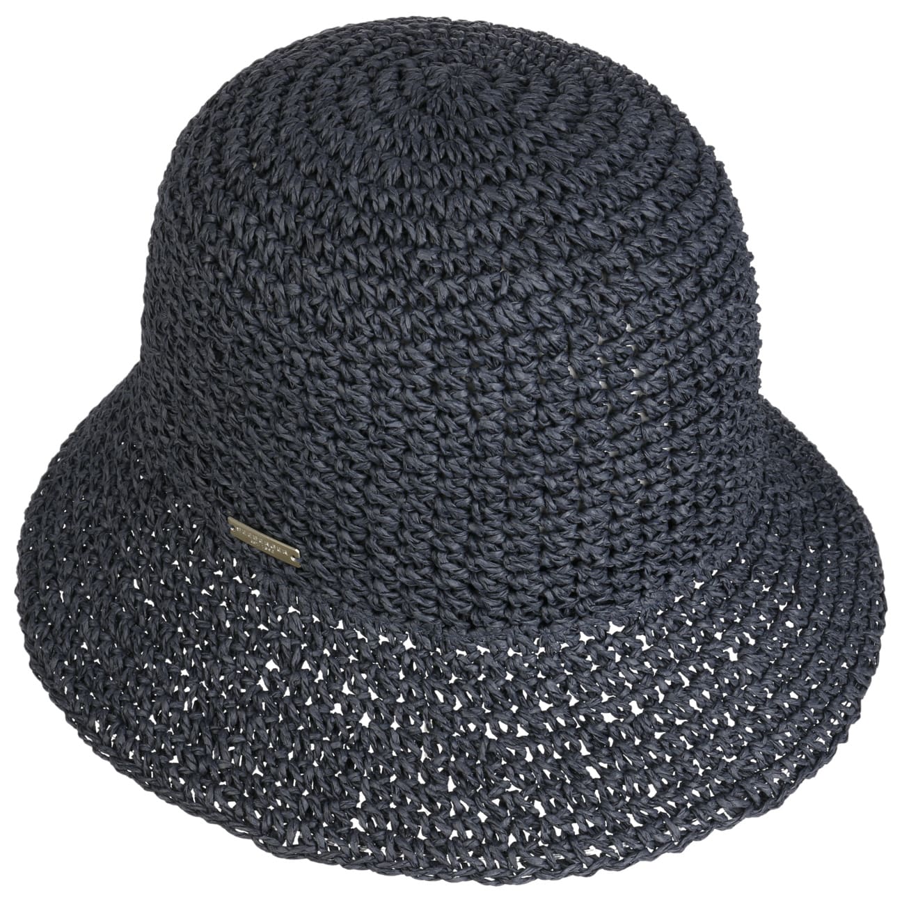 Seeberger Crochet Bucket Hat Swallow Blue