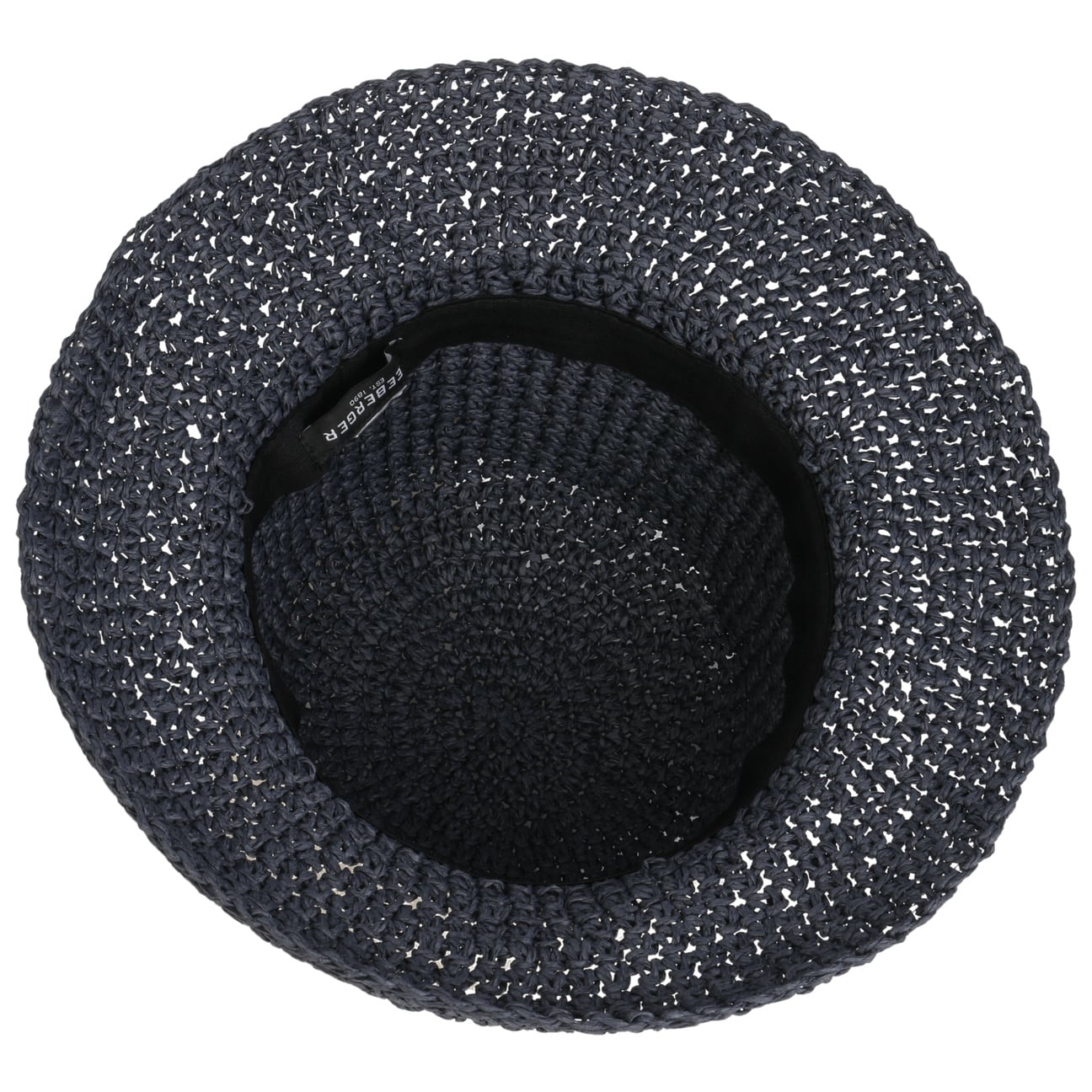 Seeberger Crochet Bucket Hat Swallow Blue