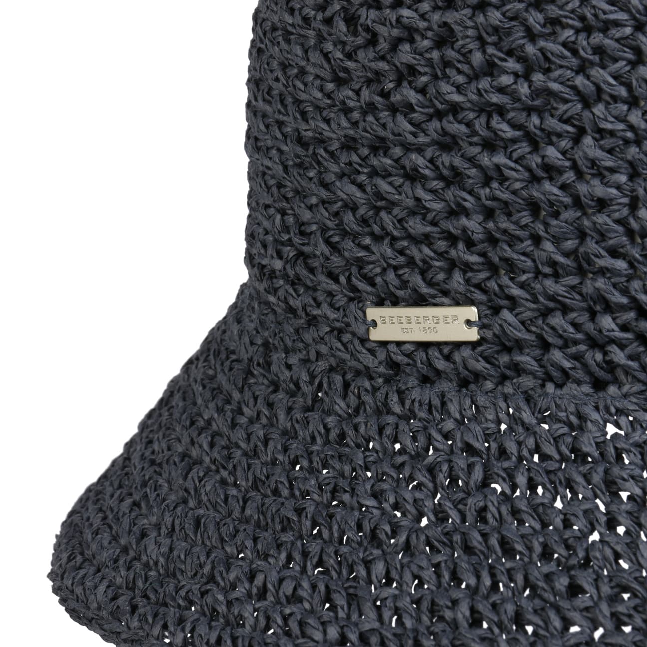 Seeberger Crochet Bucket Hat Swallow Blue