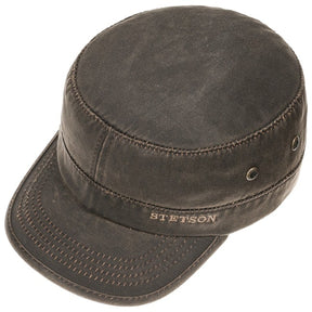Stetson Army Cap CO/PES Brown