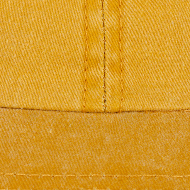 Baseball Cap Washed Cotton Mustard Yellow