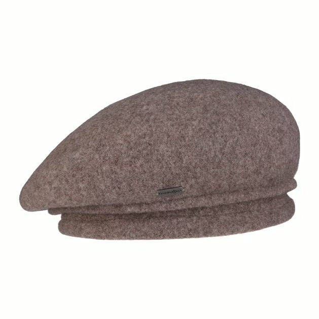 Milled Wool Beret Beige