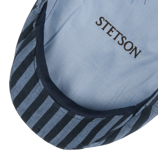 Stetson Kent Bold Linen Stripe Blue