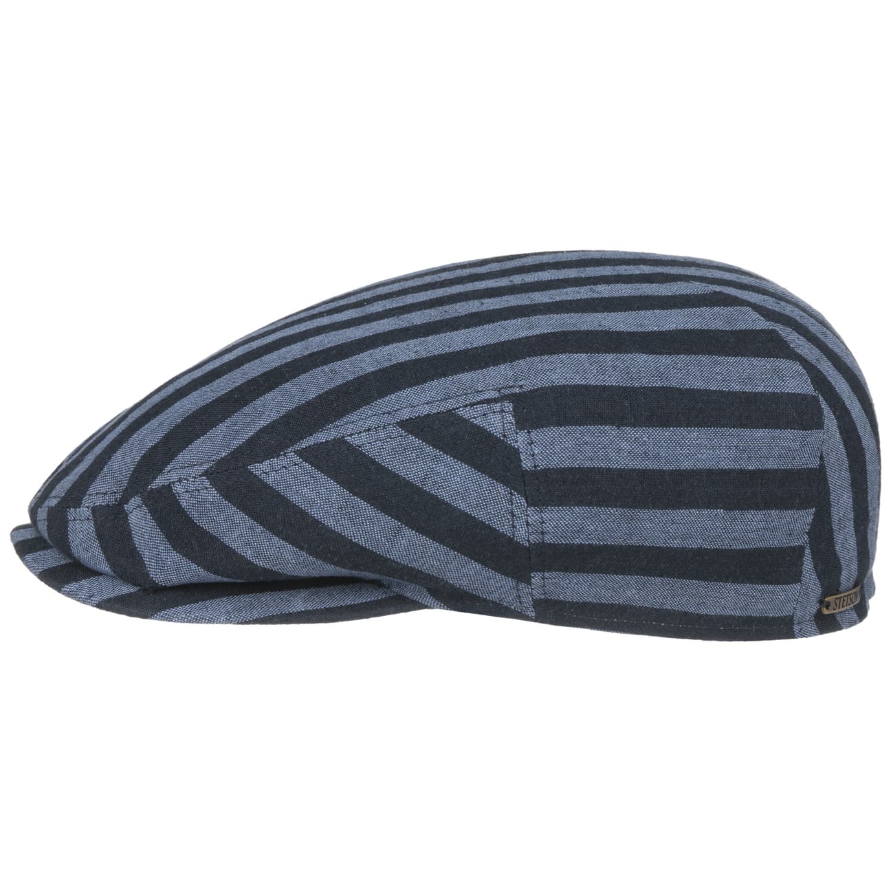 Stetson Kent Bold Linen Stripe Blue