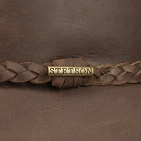 Stetson Western Buffalo Leather Brown