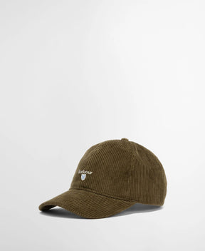 Barbour Preston Cord Cap Green