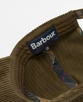 Barbour Preston Cord Cap Green