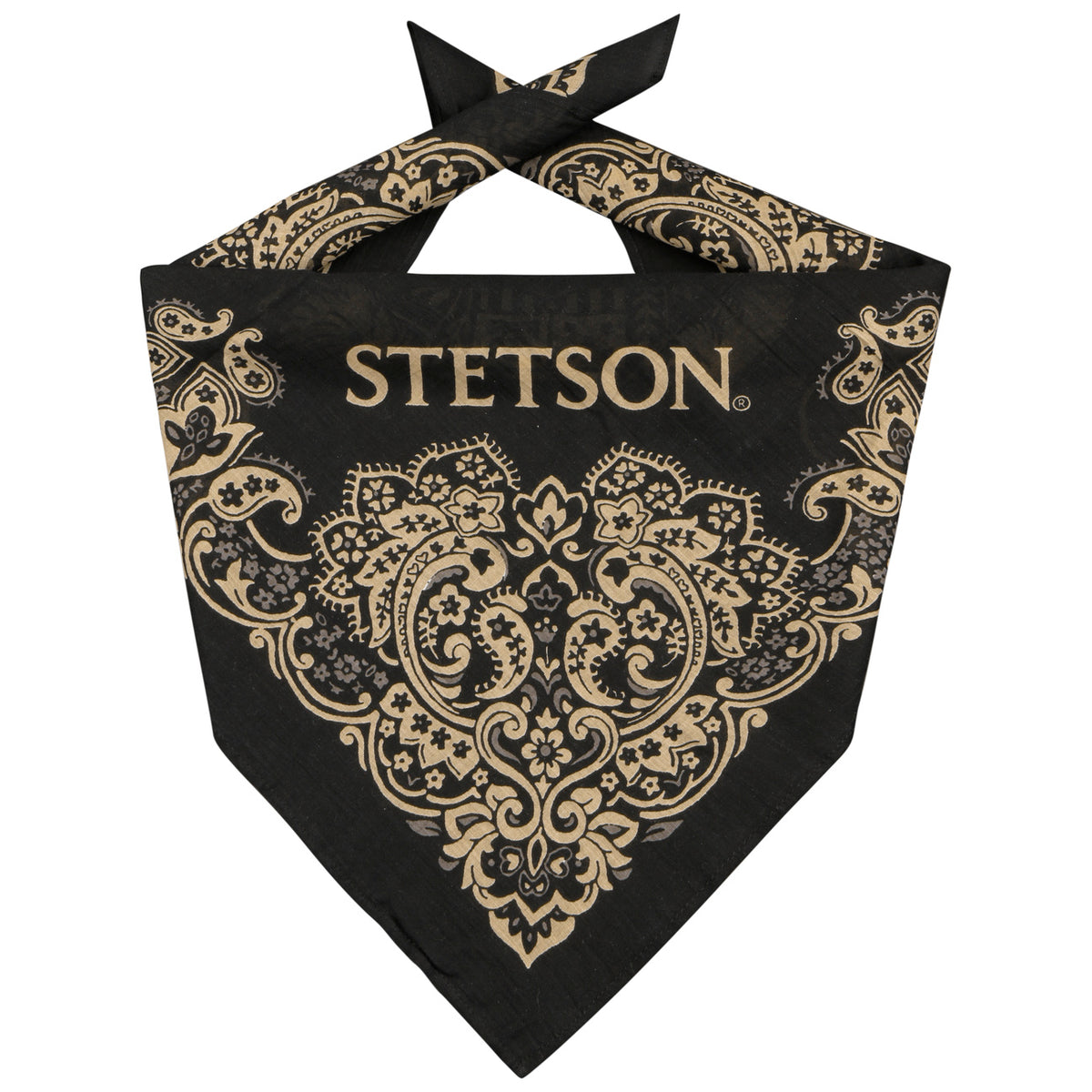 Stetson Bandana Cotton Black