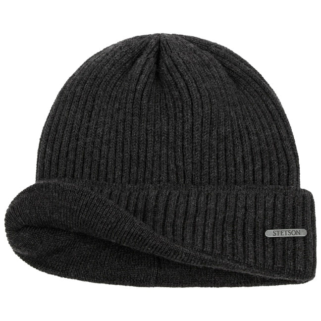 Stetson Beanie Parkman Merino Wool Grey