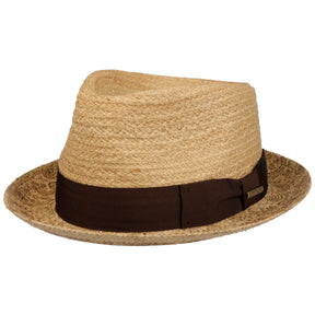 Stetson Printed Brim Player Raffia Hat