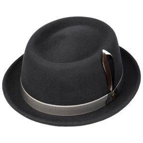 Stetson Pork Pie Woolfelt Grey