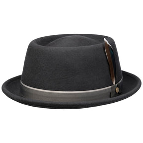 Stetson Pork Pie Woolfelt Grey