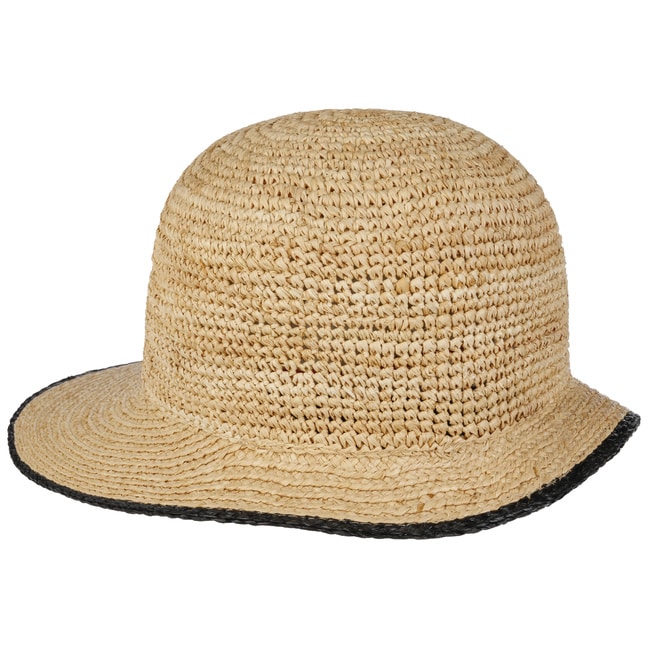 Seeberger Raffia Crochet Cap Natur