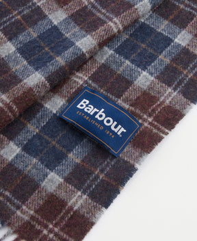 Barbour Tartan Lambswool Scarf Midnight