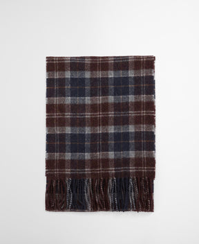 Barbour Tartan Lambswool Scarf Midnight