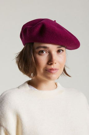 Laulhére Beret Authentique Aubergine