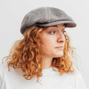 Hatthyllan Börje Växbo Lin Newsboy Cap Black