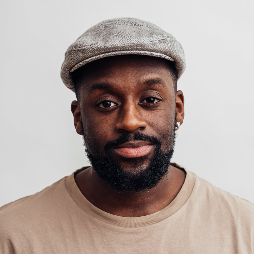 Hat shelf Edward Växbo Linen Flat Cap Graphite