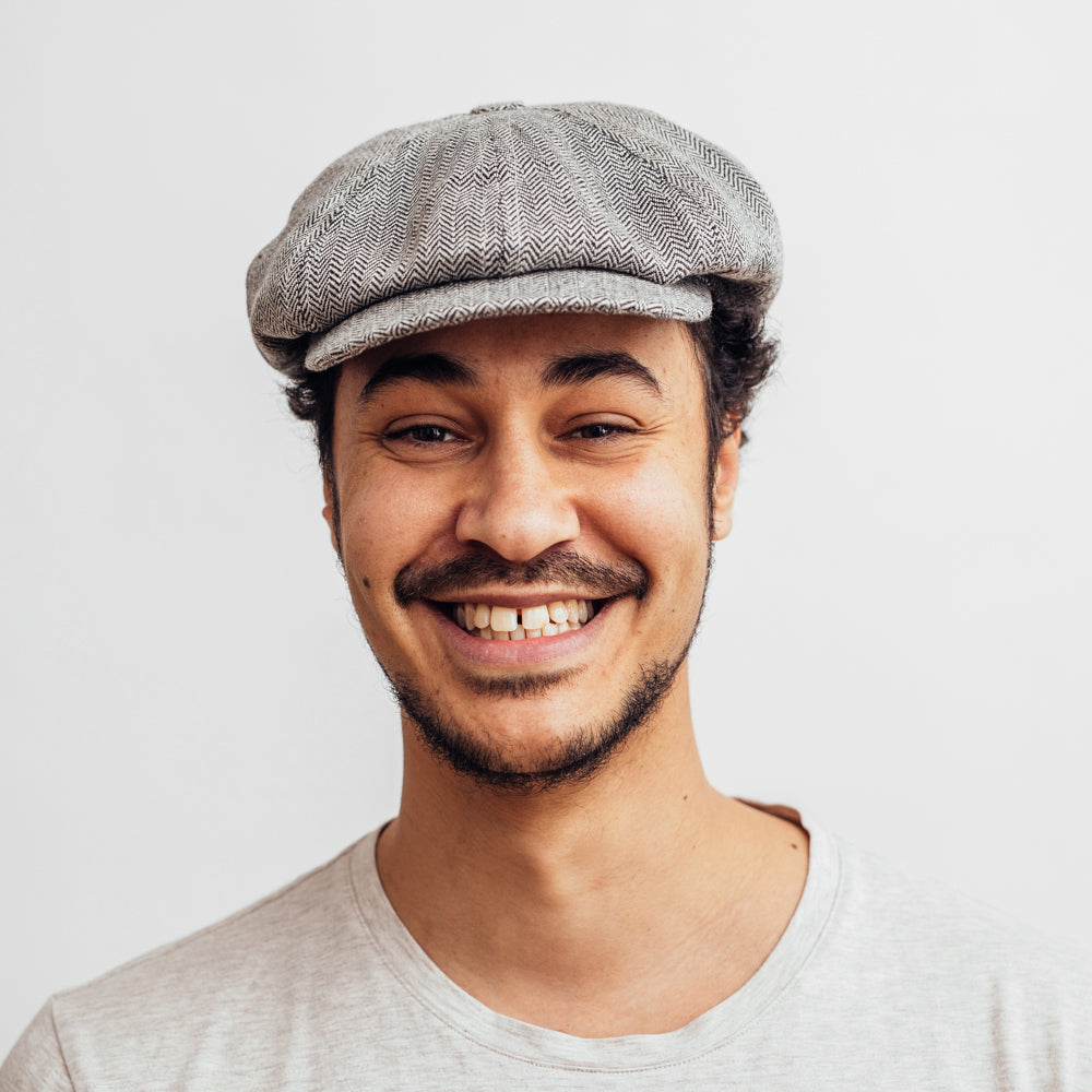 Hatthyllan Börje Växbo Lin Newsboy Cap Black