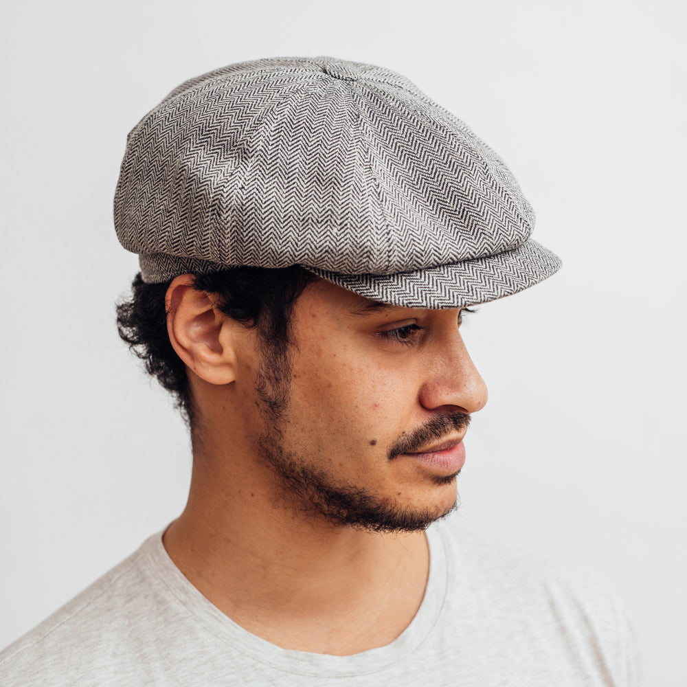 Hatthyllan Börje Växbo Lin Newsboy Cap Black