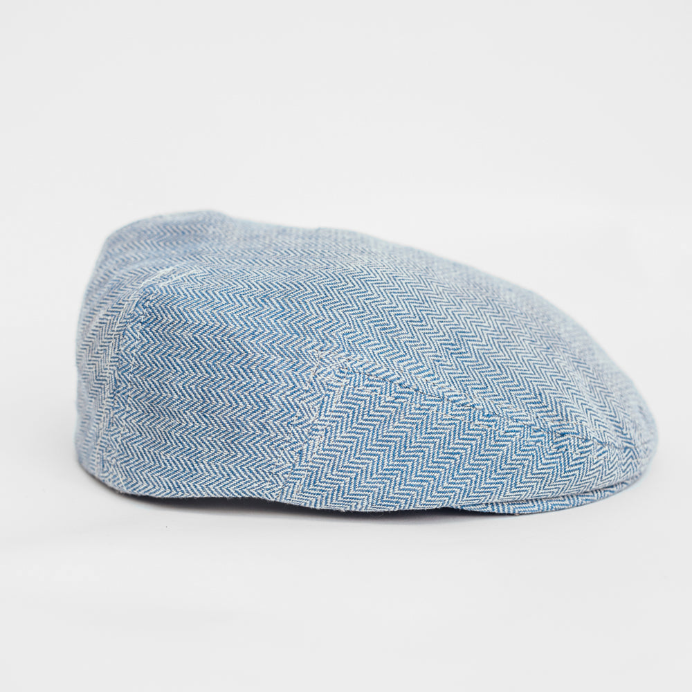 Hat shelf Edward Växbo Linen Flat Cap Blue