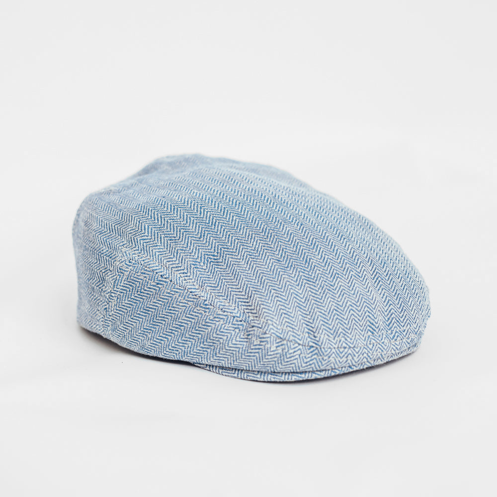 Hatthyllan Edward Växbo Lin Flat Cap Blue