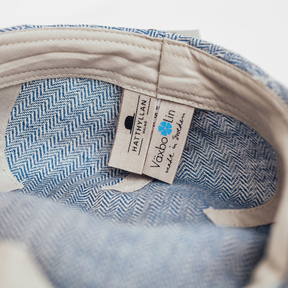 Hat shelf Edward Växbo Linen Flat Cap Blue