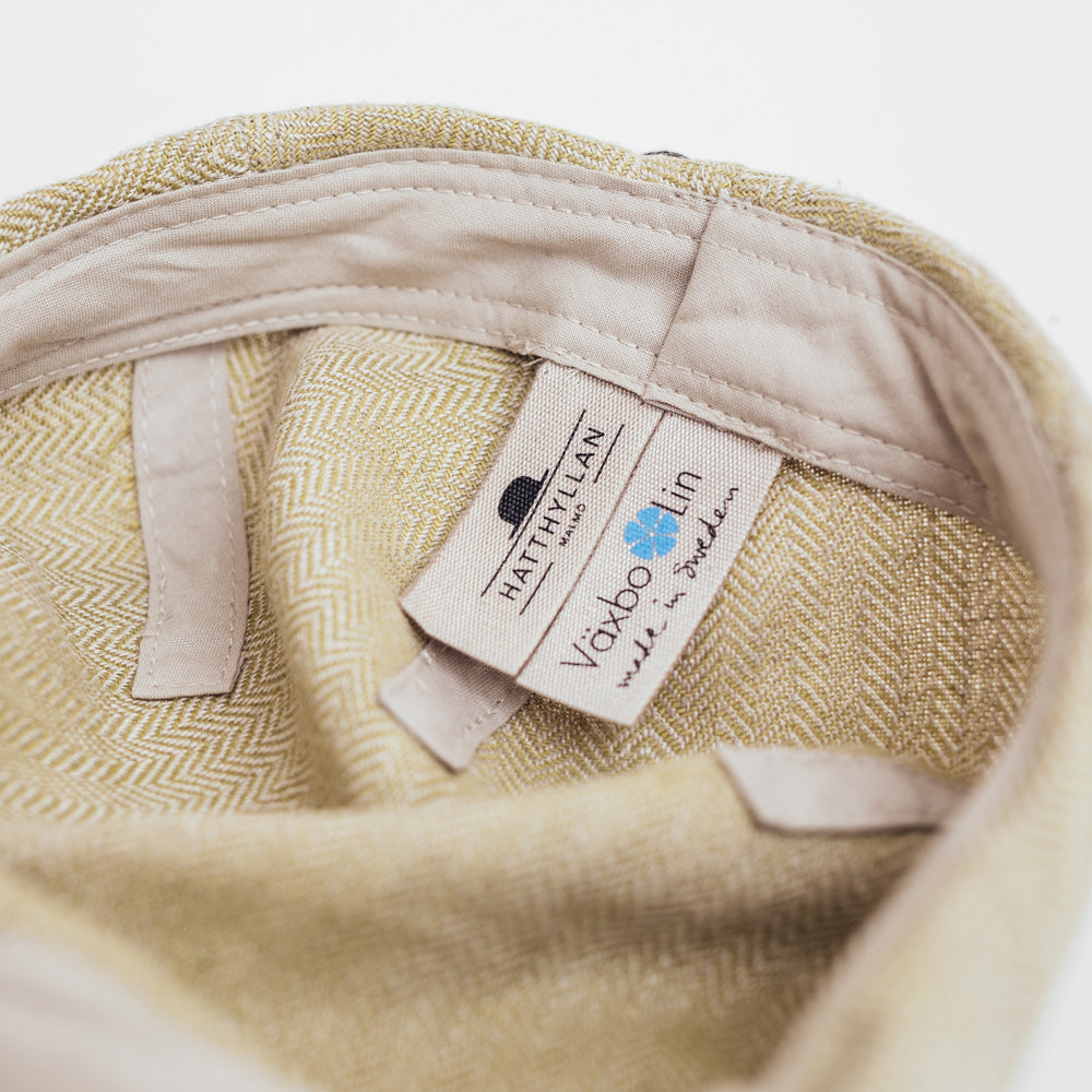 Hat shelf Edward Växbo Linen Flat Cap Olive
