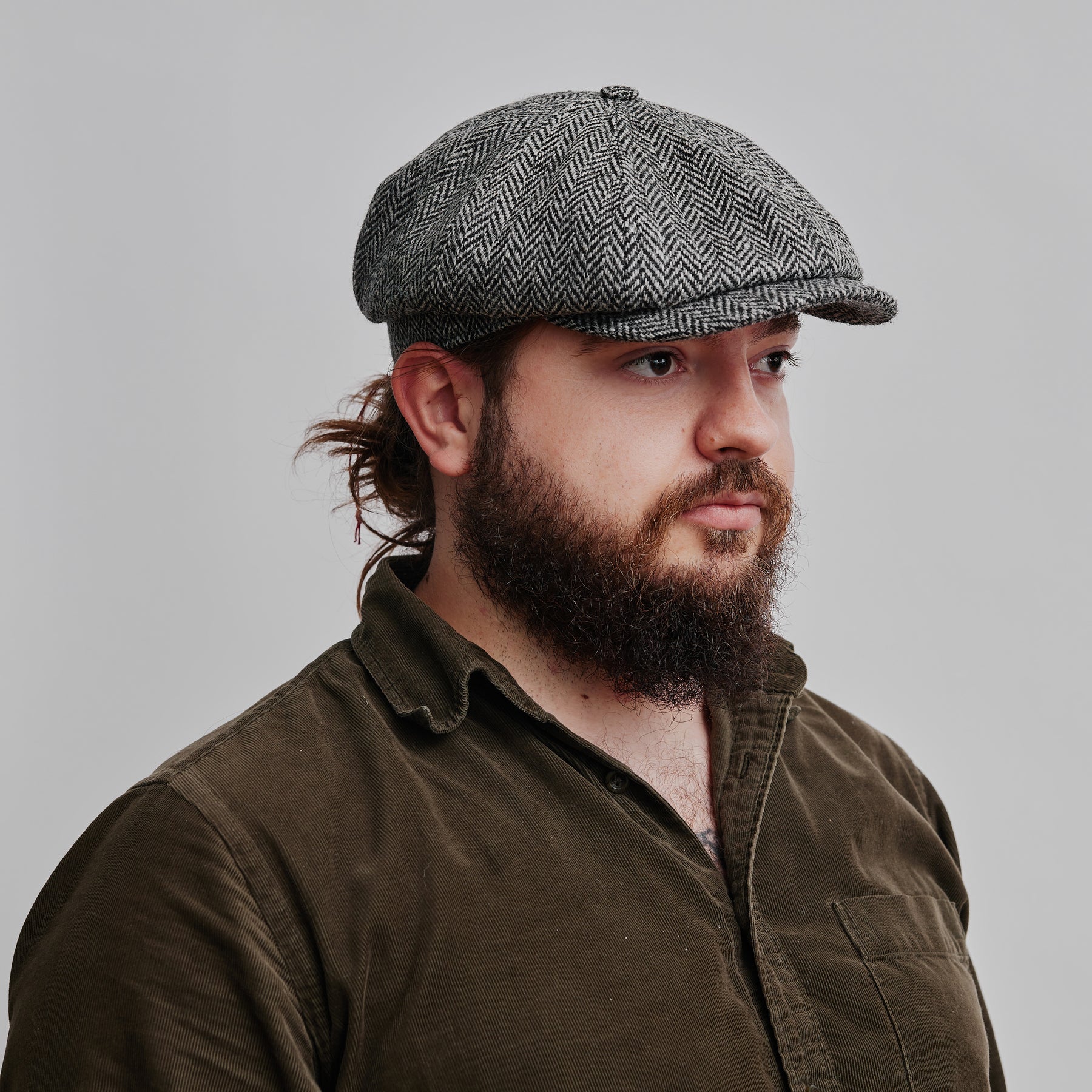 Hat shelf Alan Harris Tweed Black