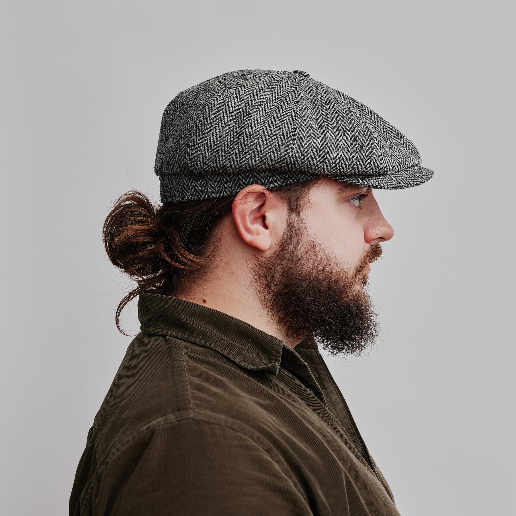 Hat shelf Alan Harris Tweed Black