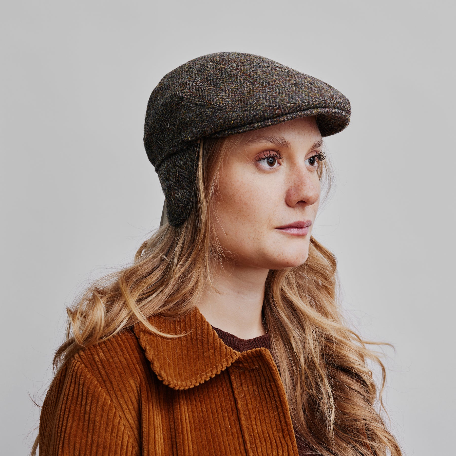 CTH x Hat shelf Spencer Harris Tweed Green