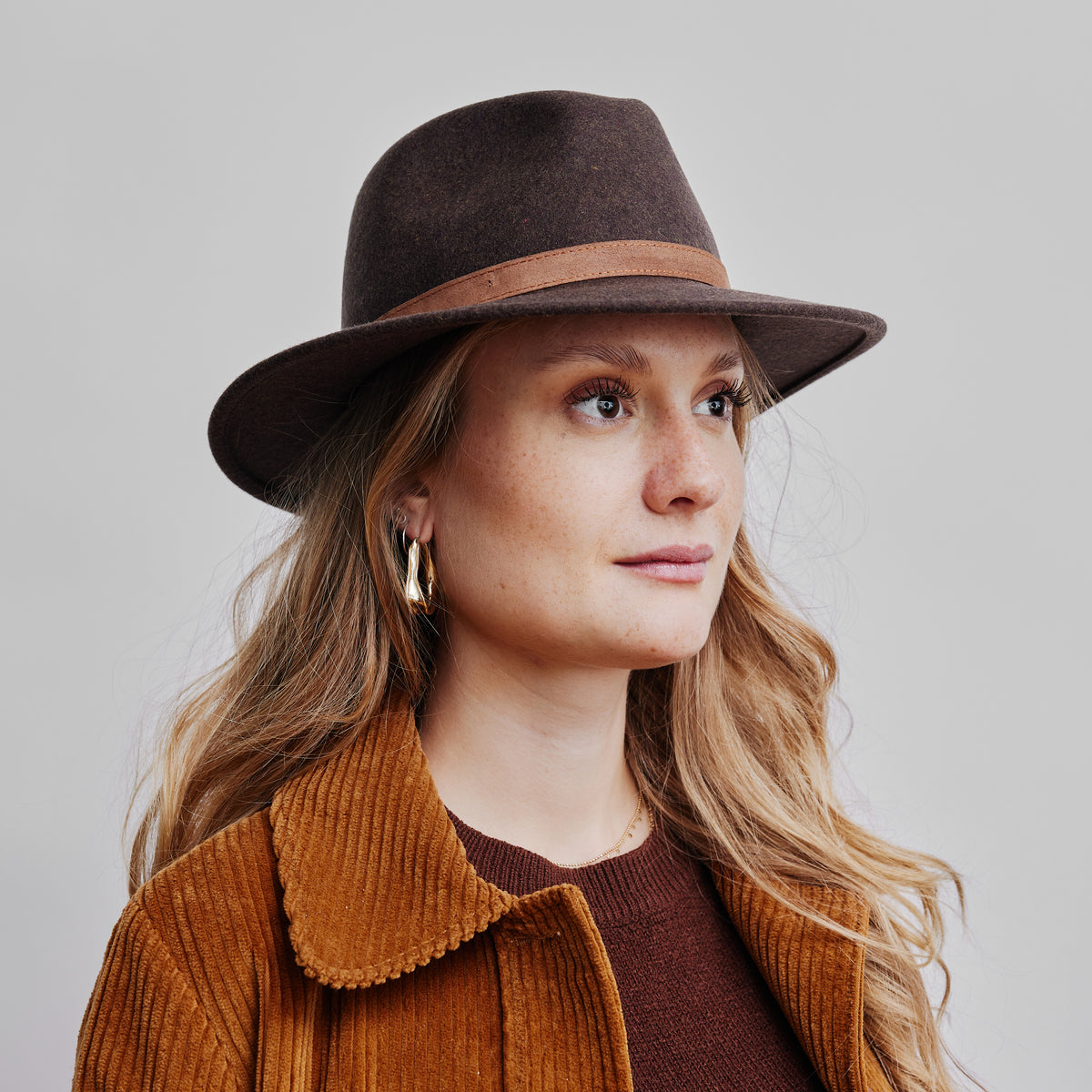 Wigéns Bosco Hat Brown Melange