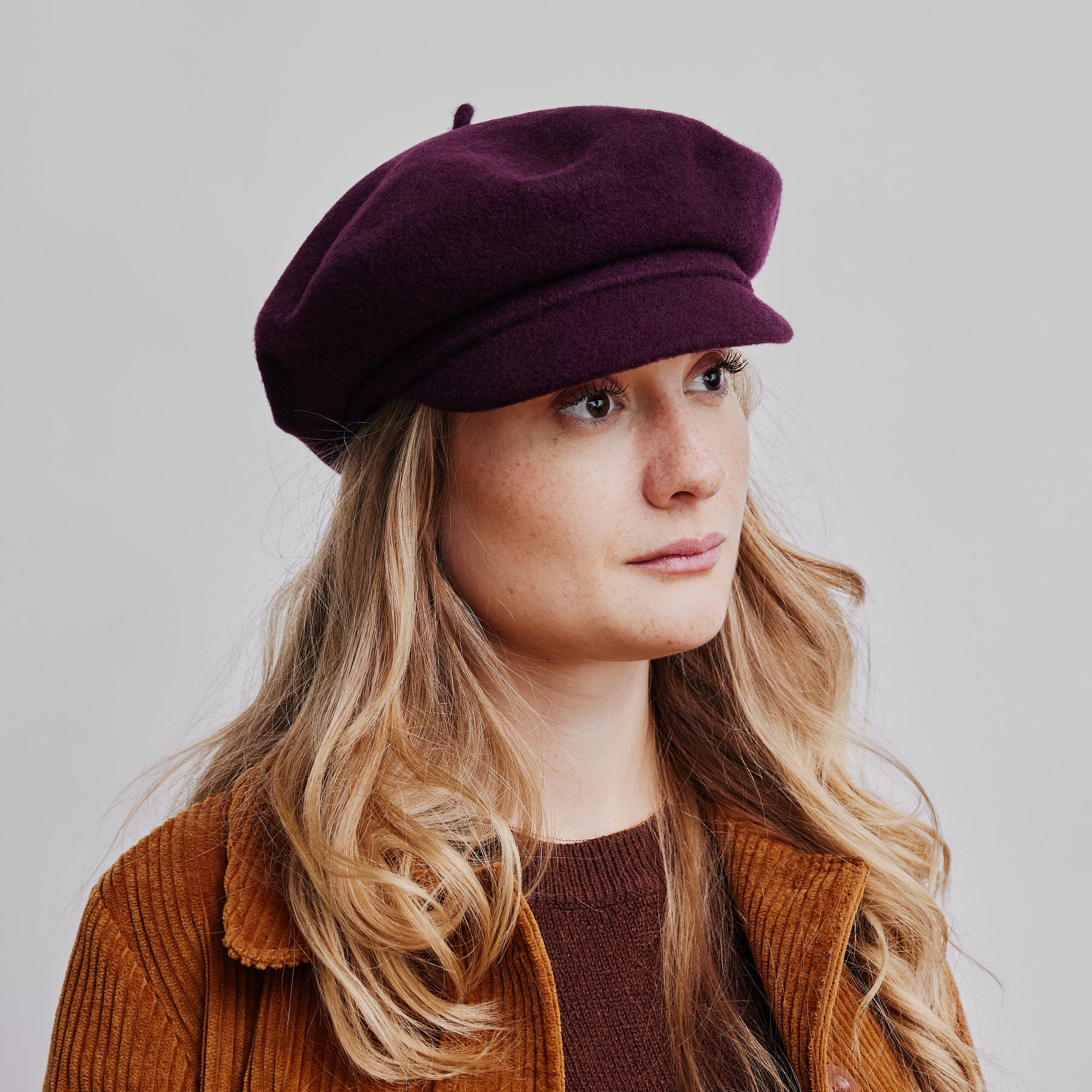 Hat shelf Fanky Beret Cap - Eggplant